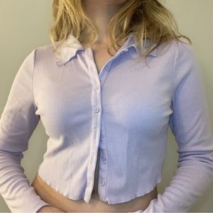 Shein Purple Button Up